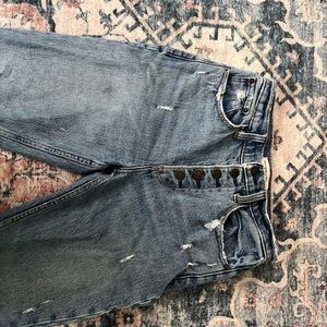 Abercrombie & Fitch Blue Relaxed Jeans with Vintage Look